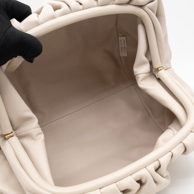 The Pouch Smooth Beige Leather