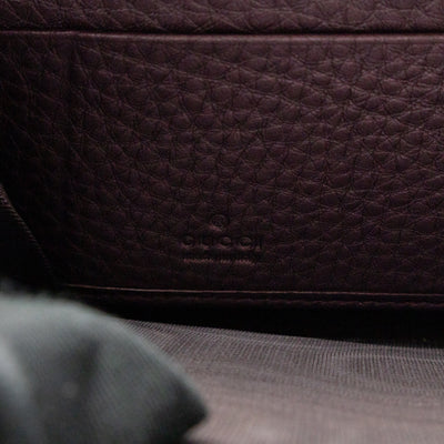 Soho Long Zip Around Wallet Purple Metallic Leather