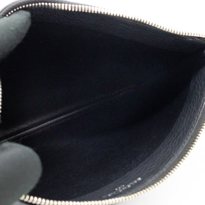 Campaign Clutch Black Leather