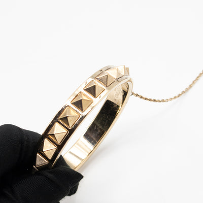 Rockstud Bangle Clutch Slate Blue Nappa Leather