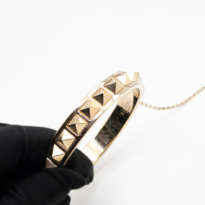 Rockstud Bangle Clutch Slate Blue Nappa Leather