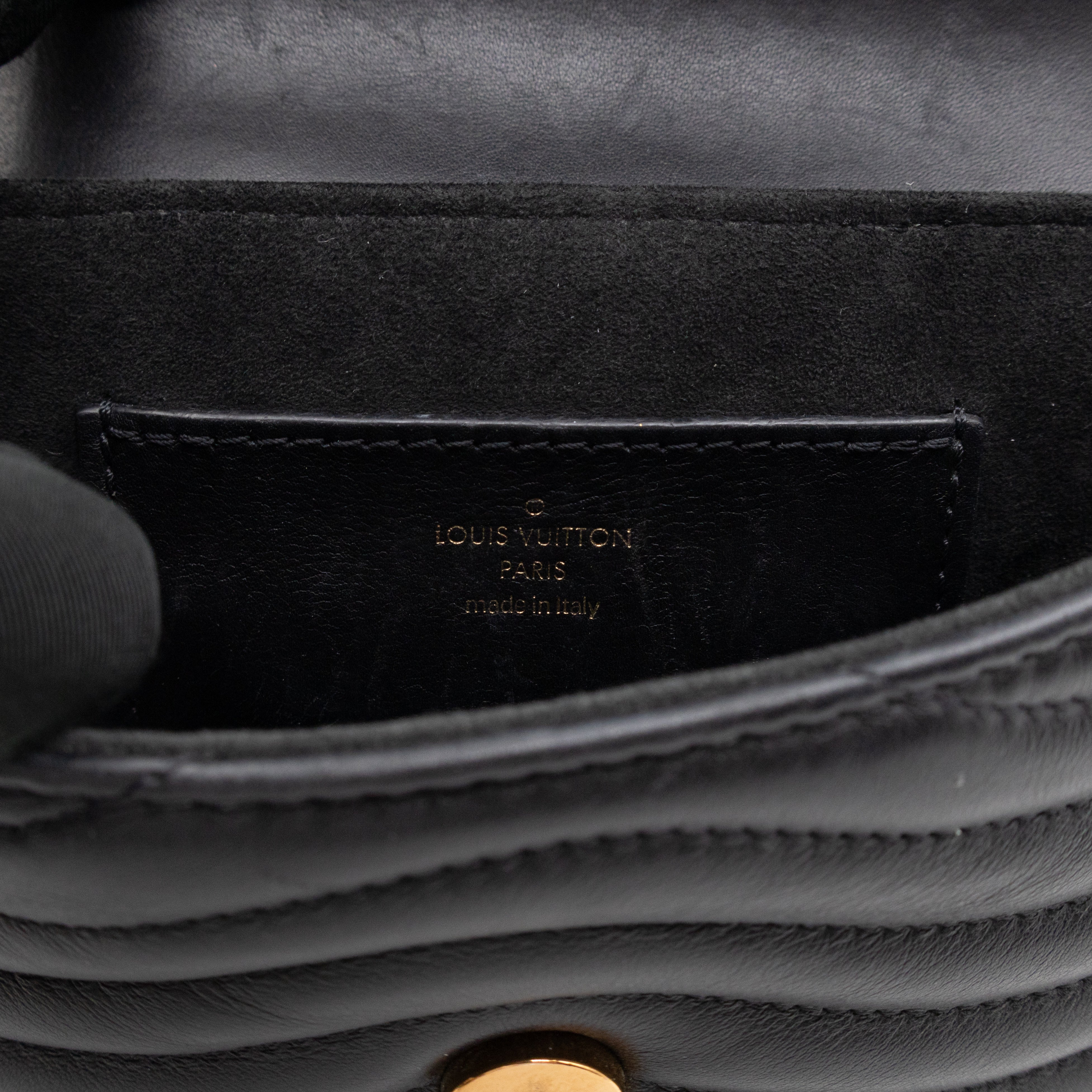 New Wave Multi Pochette Black Leather