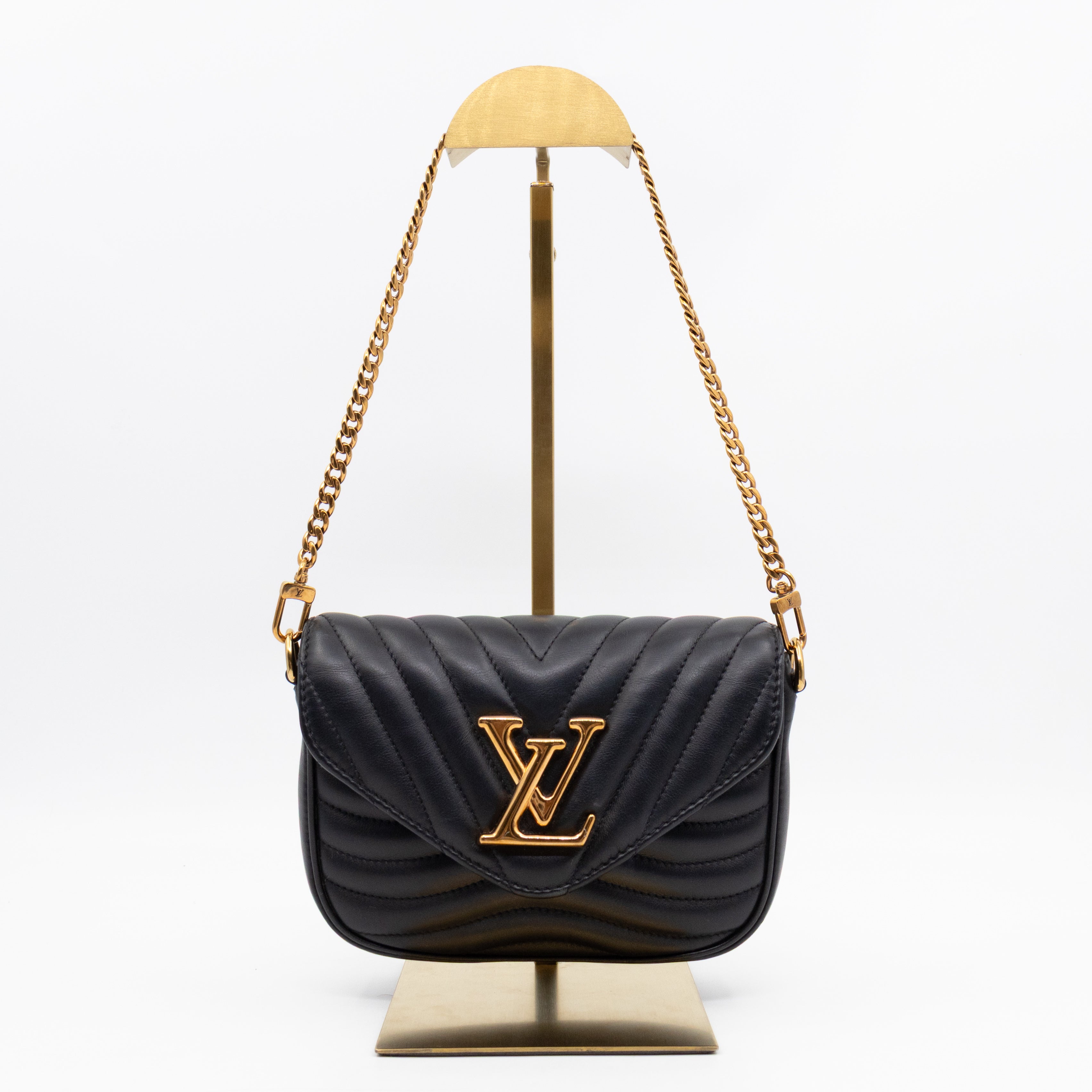 New Wave Multi Pochette Black Leather