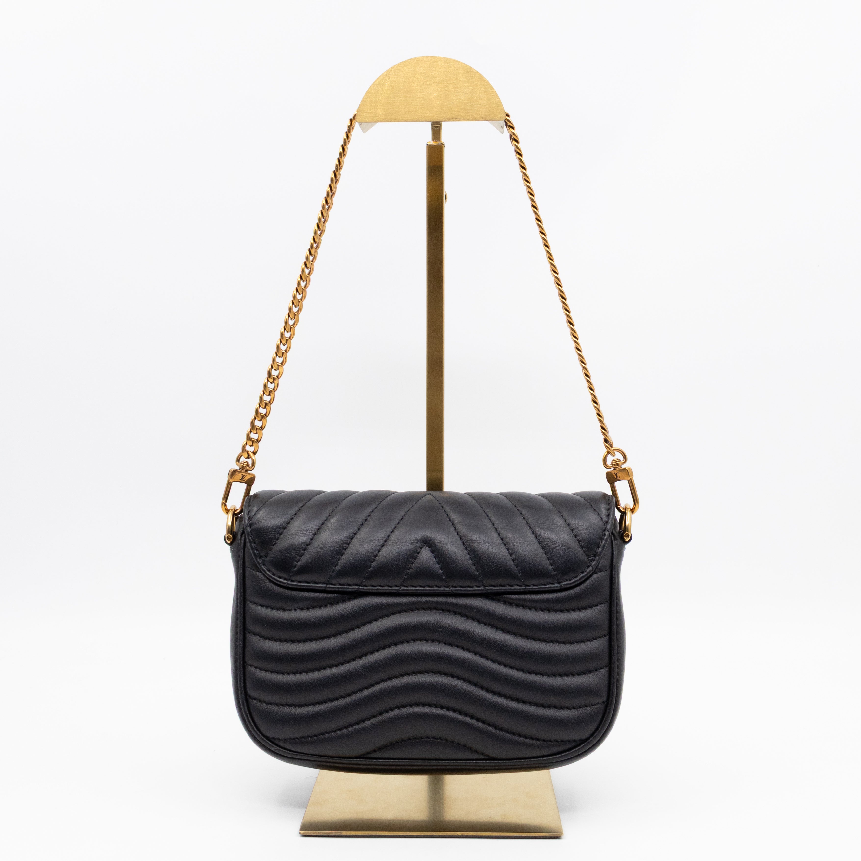 New Wave Multi Pochette Black Leather