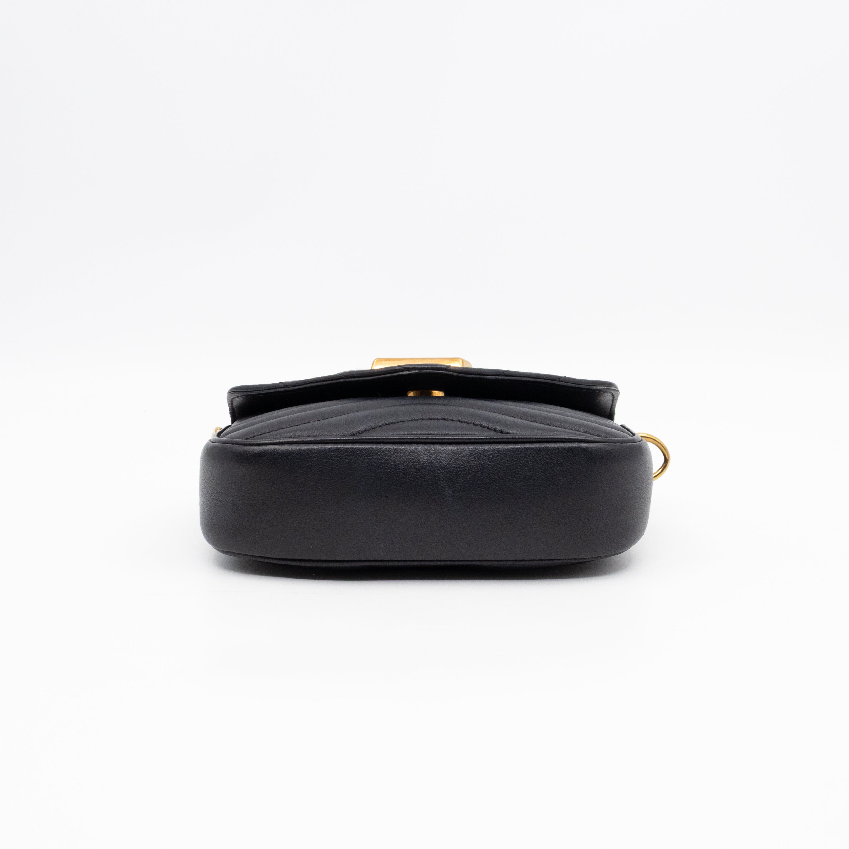 New Wave Multi Pochette Black Leather