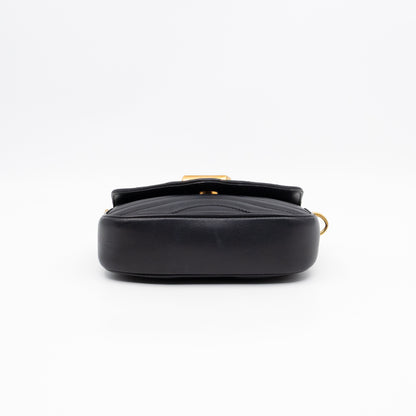New Wave Multi Pochette Black Leather