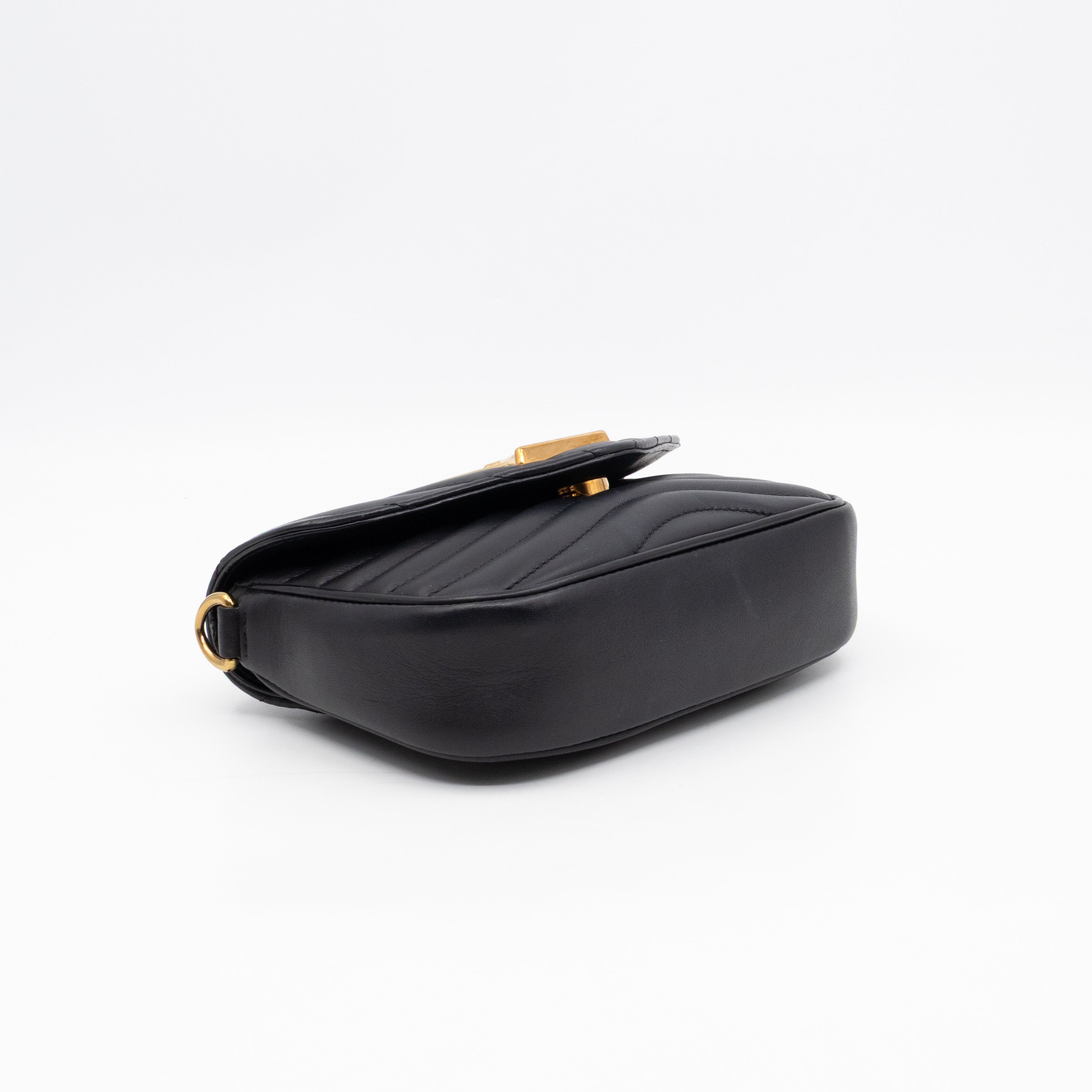 New Wave Multi Pochette Black Leather