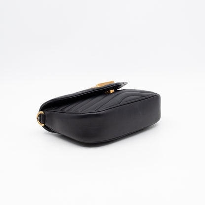 New Wave Multi Pochette Black Leather