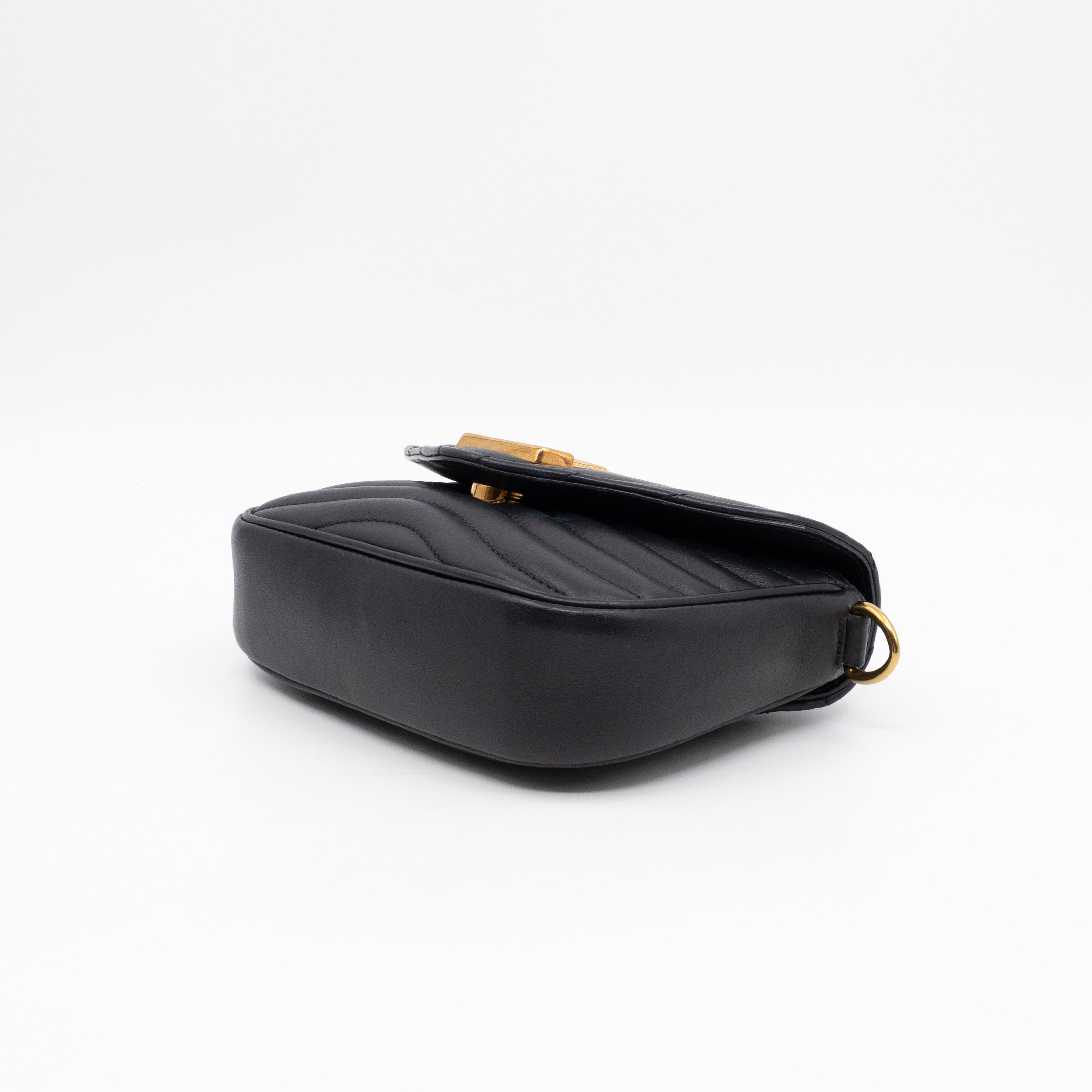 New Wave Multi Pochette Black Leather