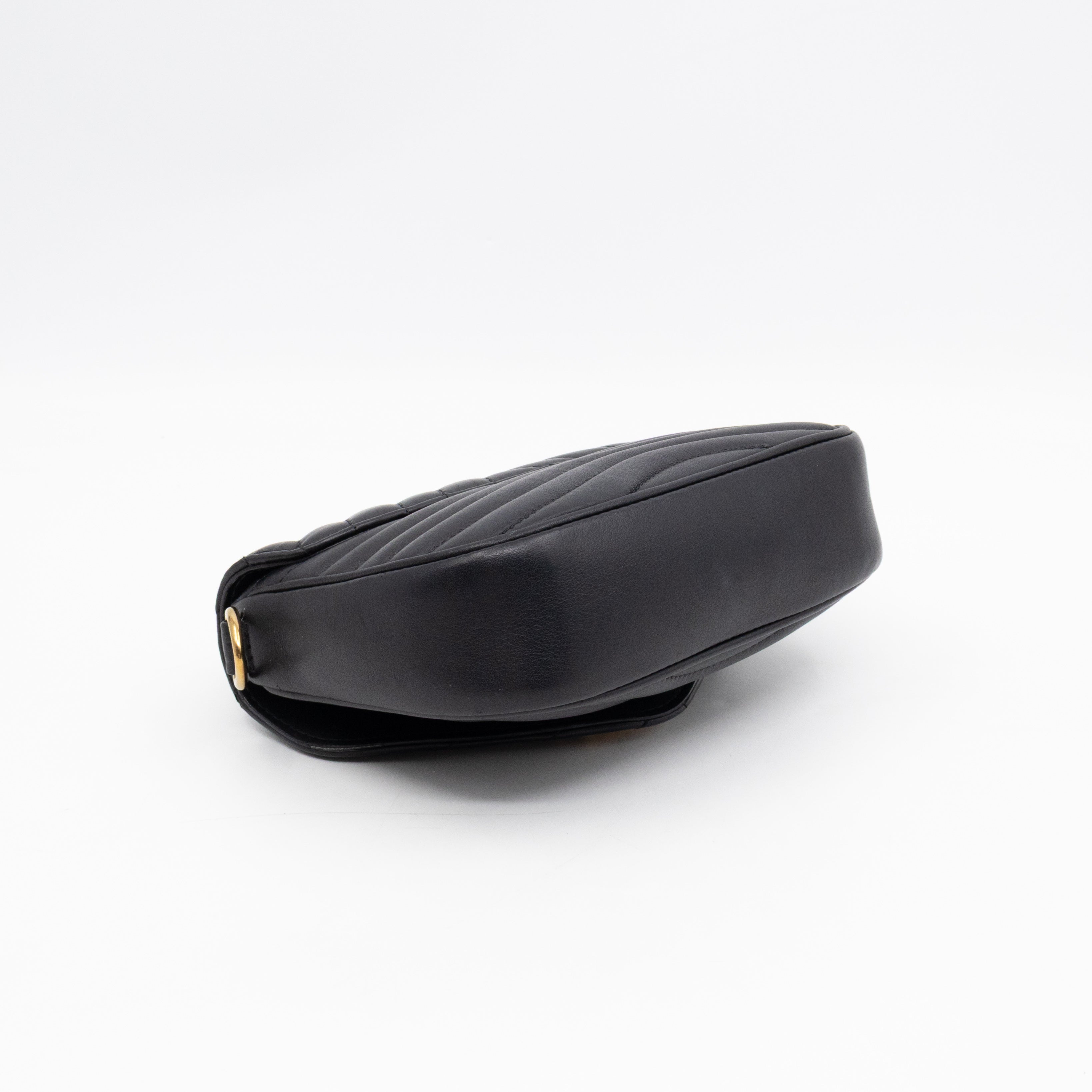 New Wave Multi Pochette Black Leather