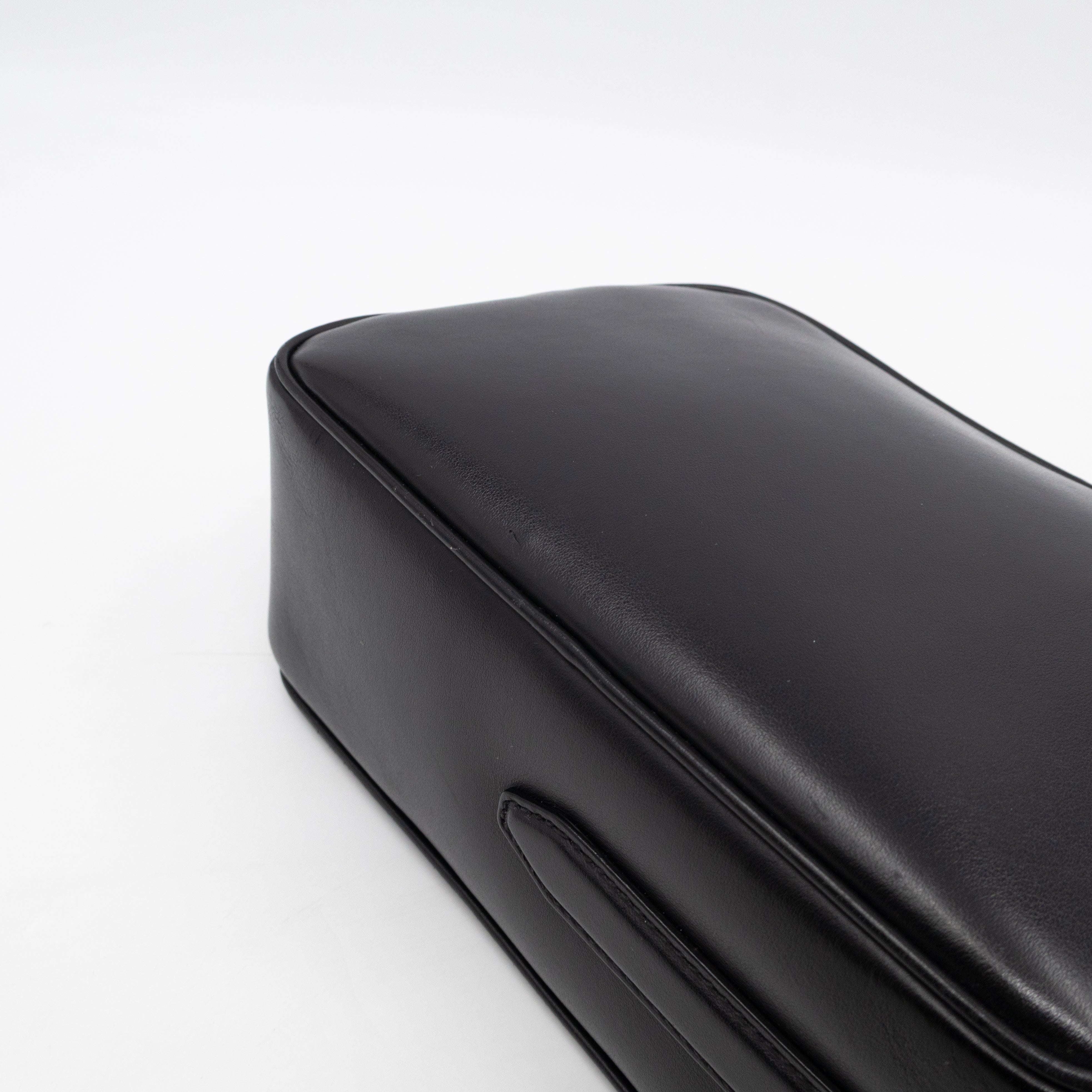 Camera Case Shoulder Bag Black Leather