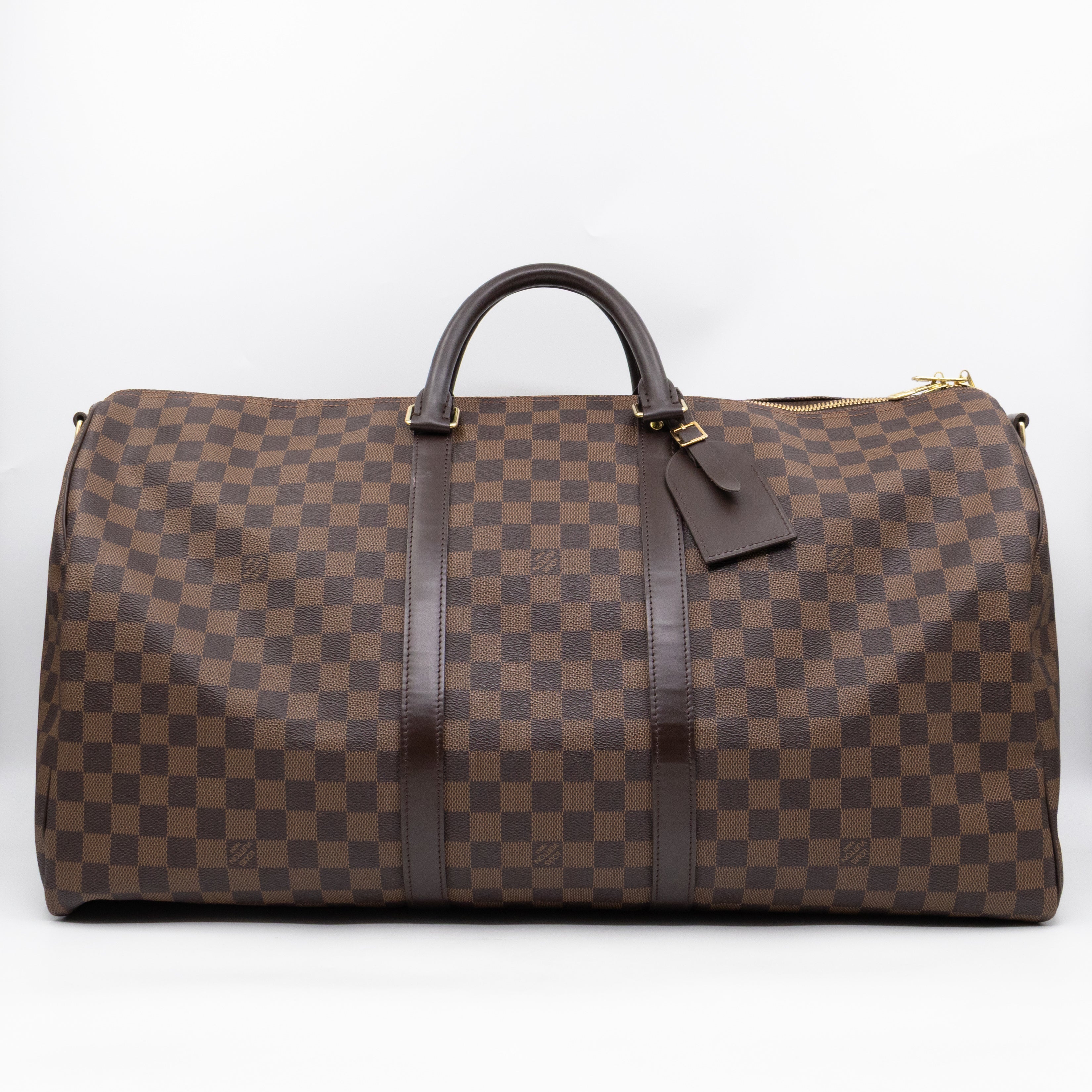 Keepall 55 Bandouliere Damier Ebene