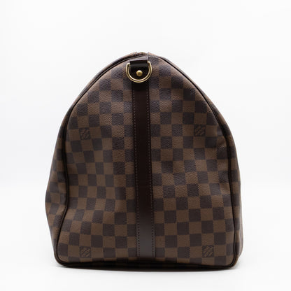 Keepall 55 Bandouliere Damier Ebene