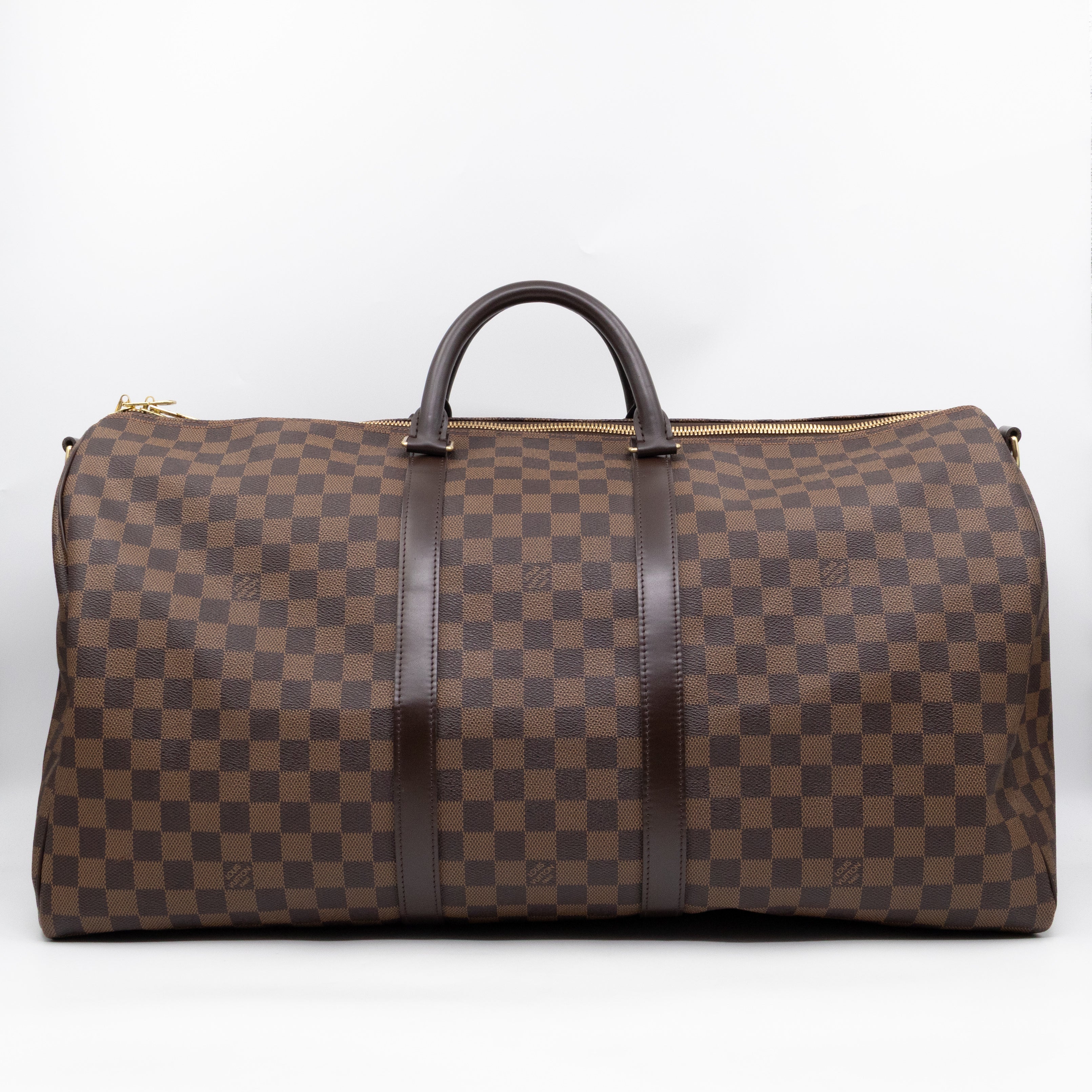 Keepall 55 Bandouliere Damier Ebene