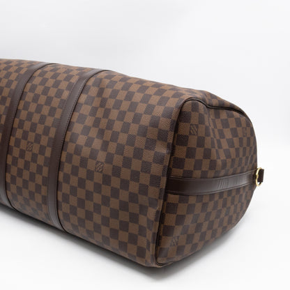 Keepall 55 Bandouliere Damier Ebene