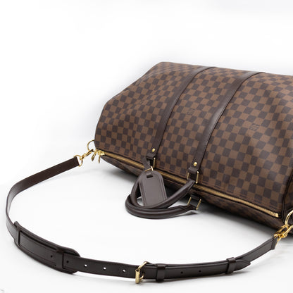 Keepall 55 Bandouliere Damier Ebene