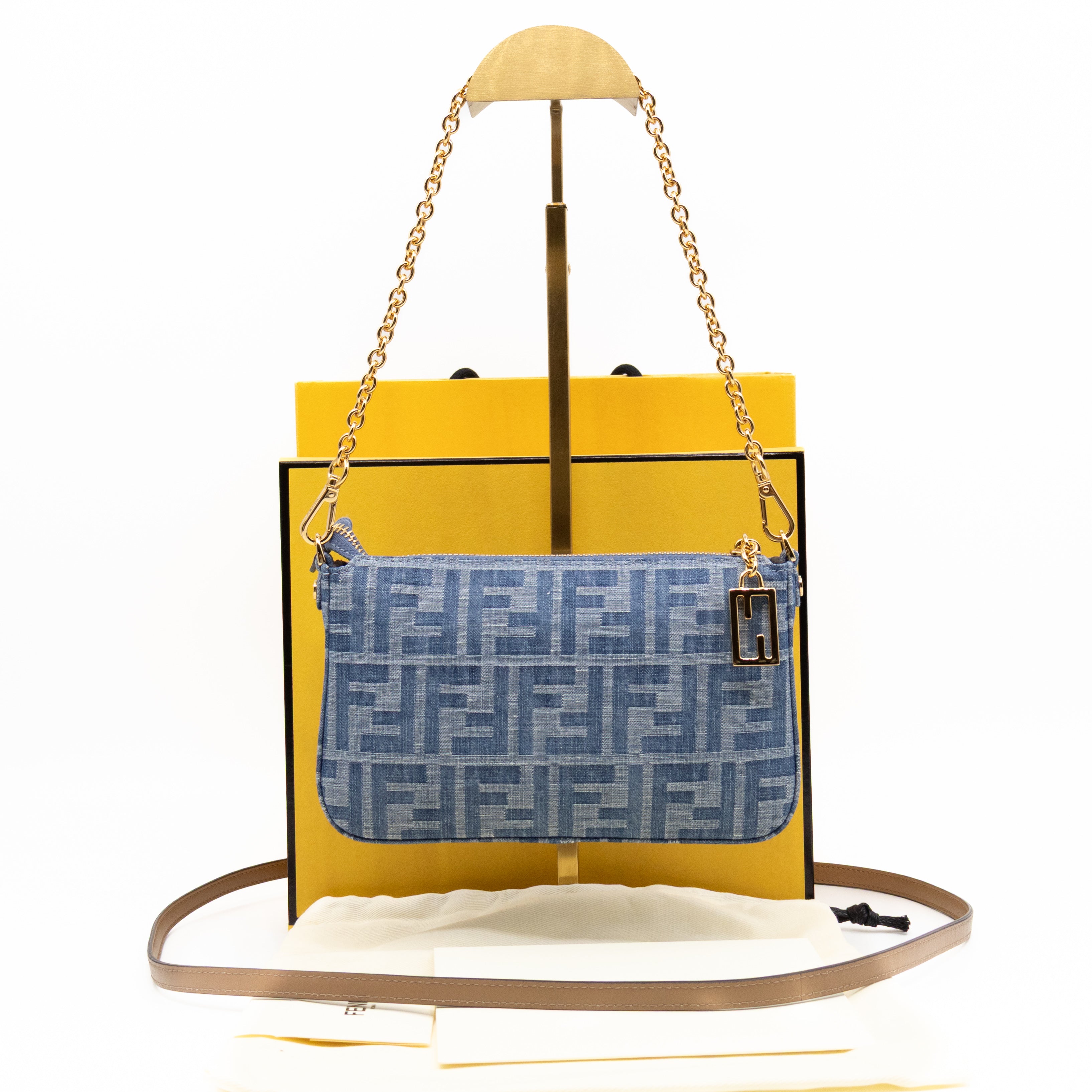 Baguette Pouch Blue Denim