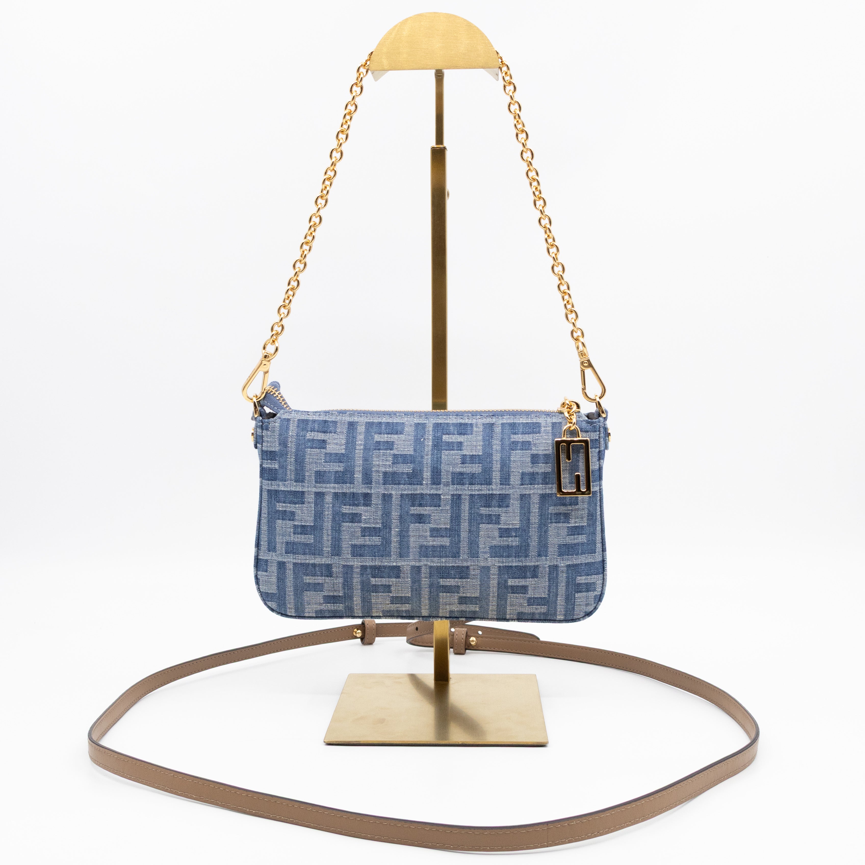 Baguette Pouch Blue Denim