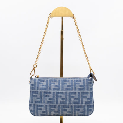 Baguette Pouch Blue Denim