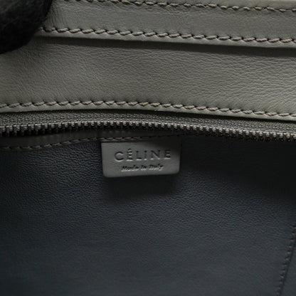 Nano Luggage Grey Leather