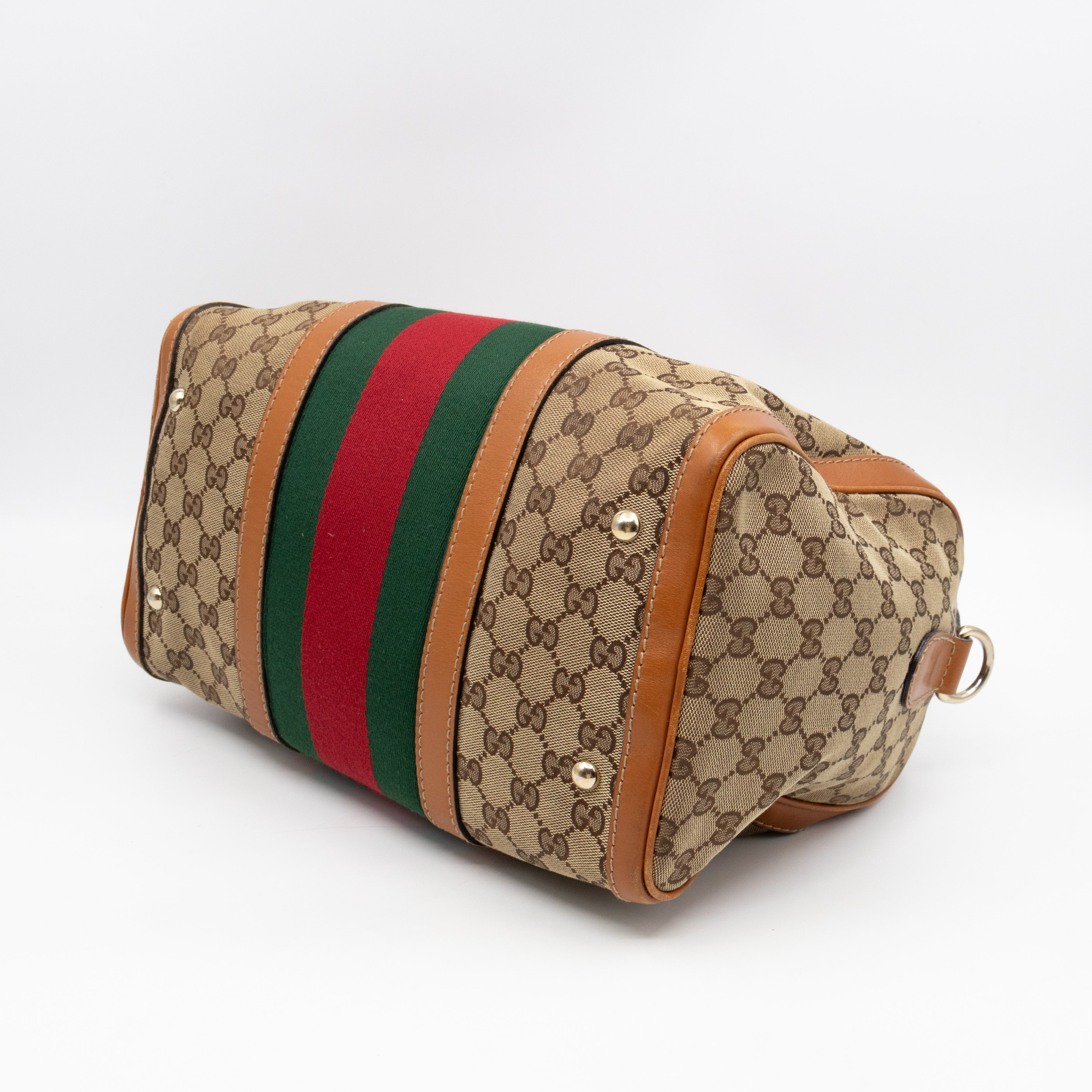 Web Boston Bag GG Supreme Orange