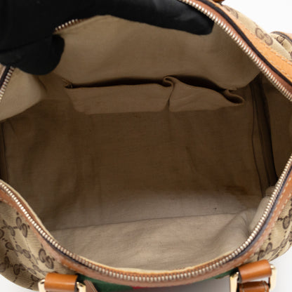 Web Boston Bag GG Supreme Orange