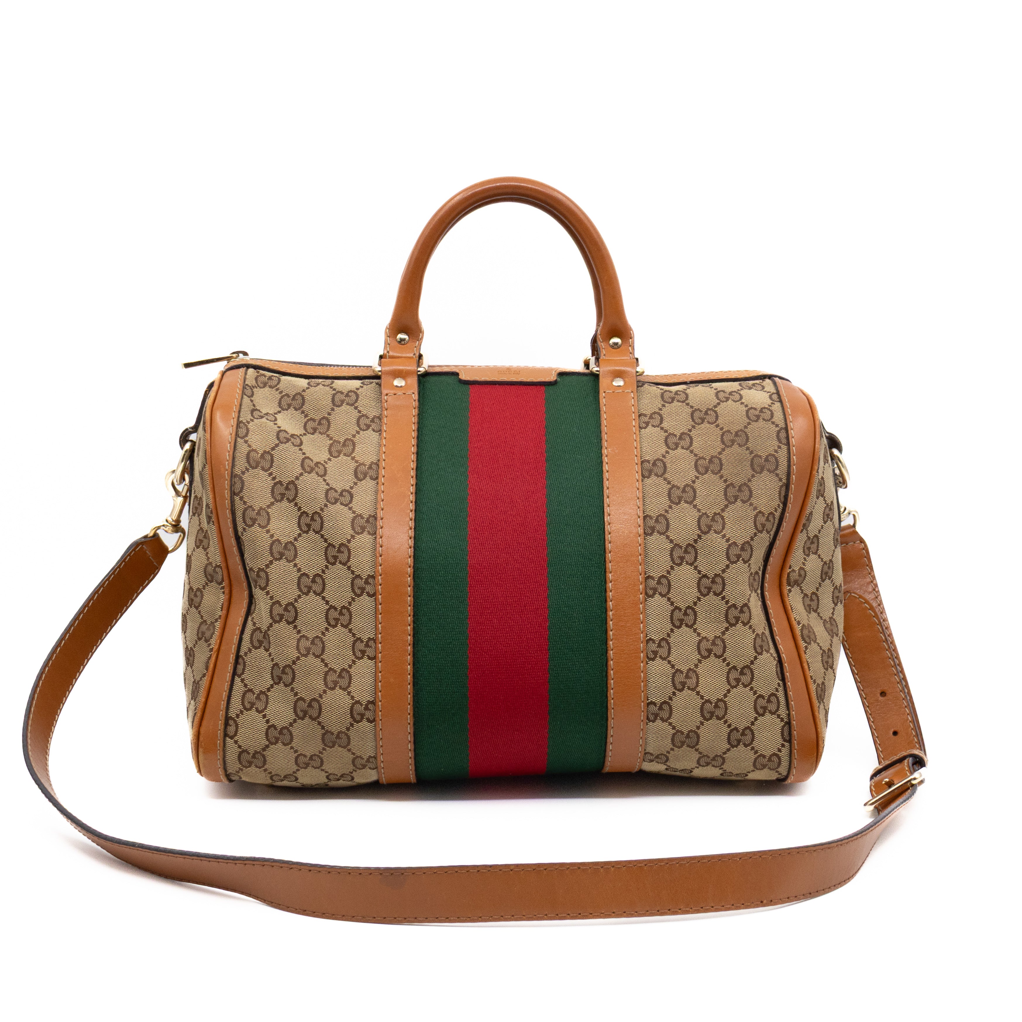Web Boston Bag GG Supreme Orange