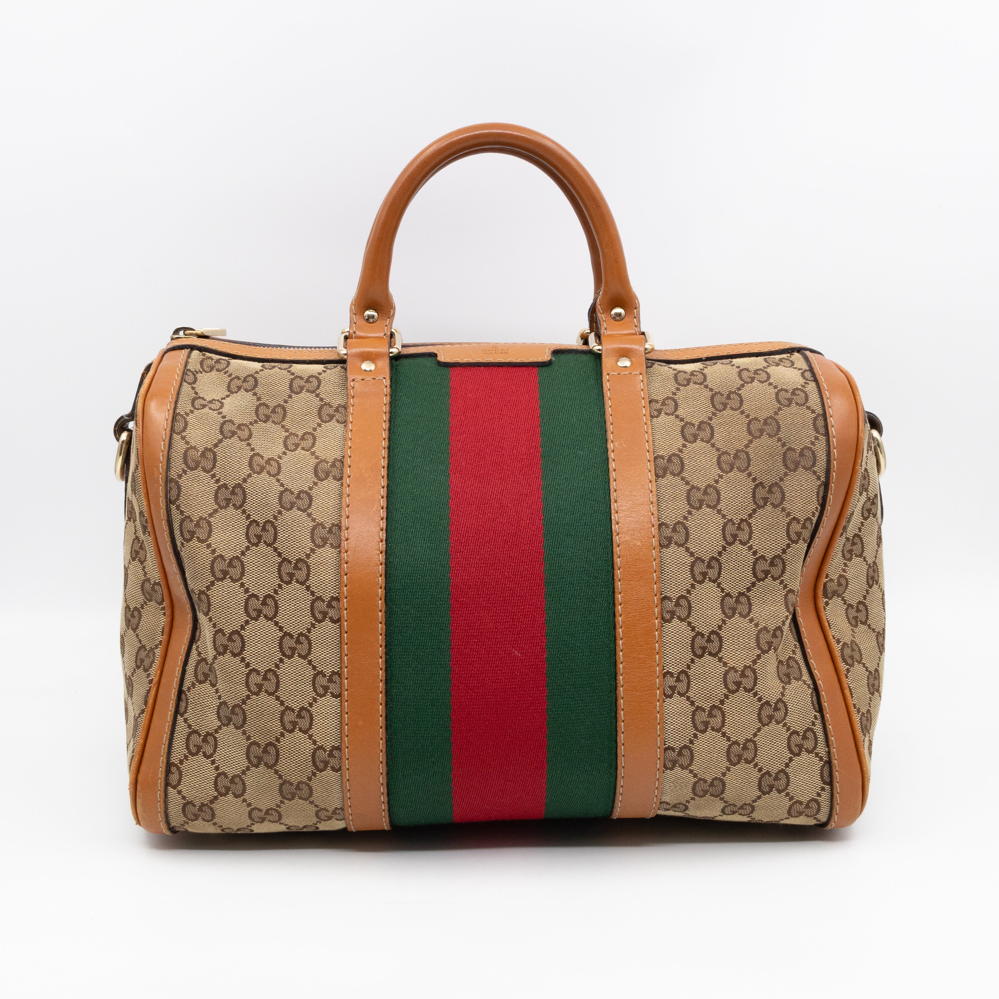 Web Boston Bag GG Supreme Orange
