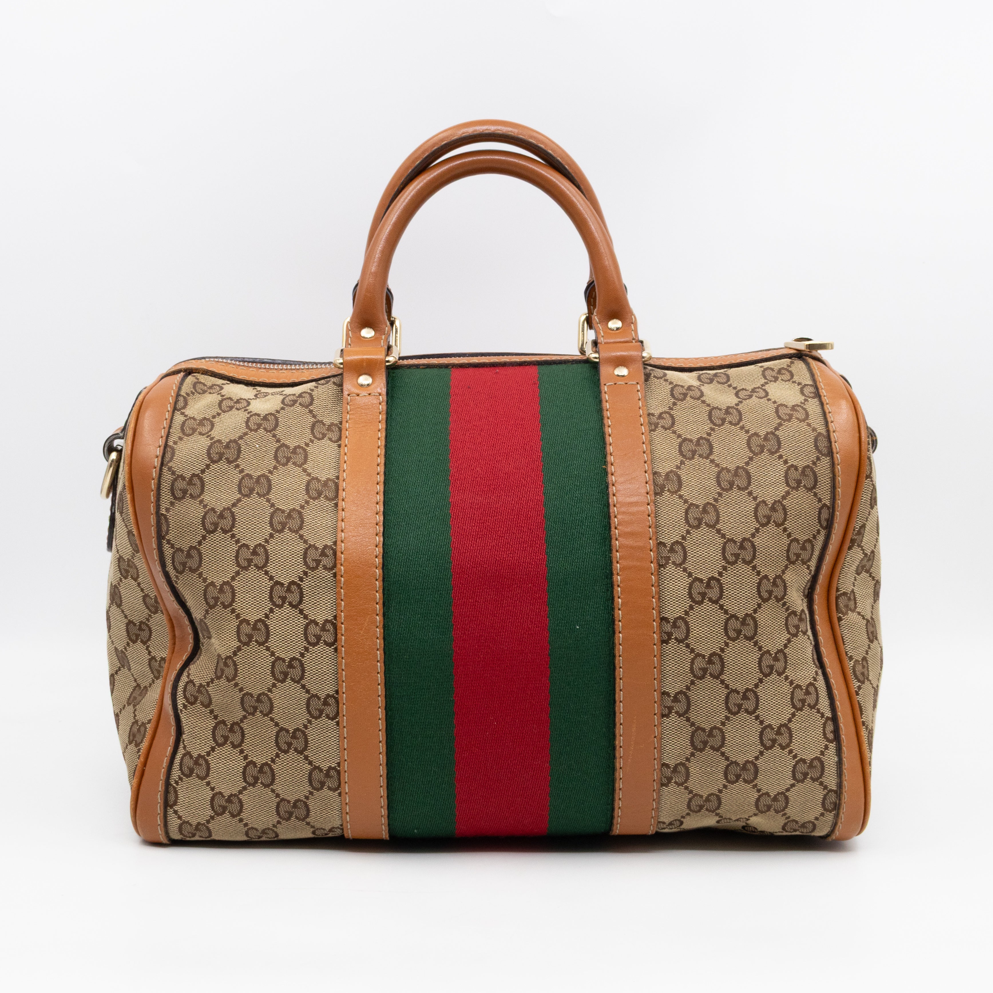 Web Boston Bag GG Supreme Orange