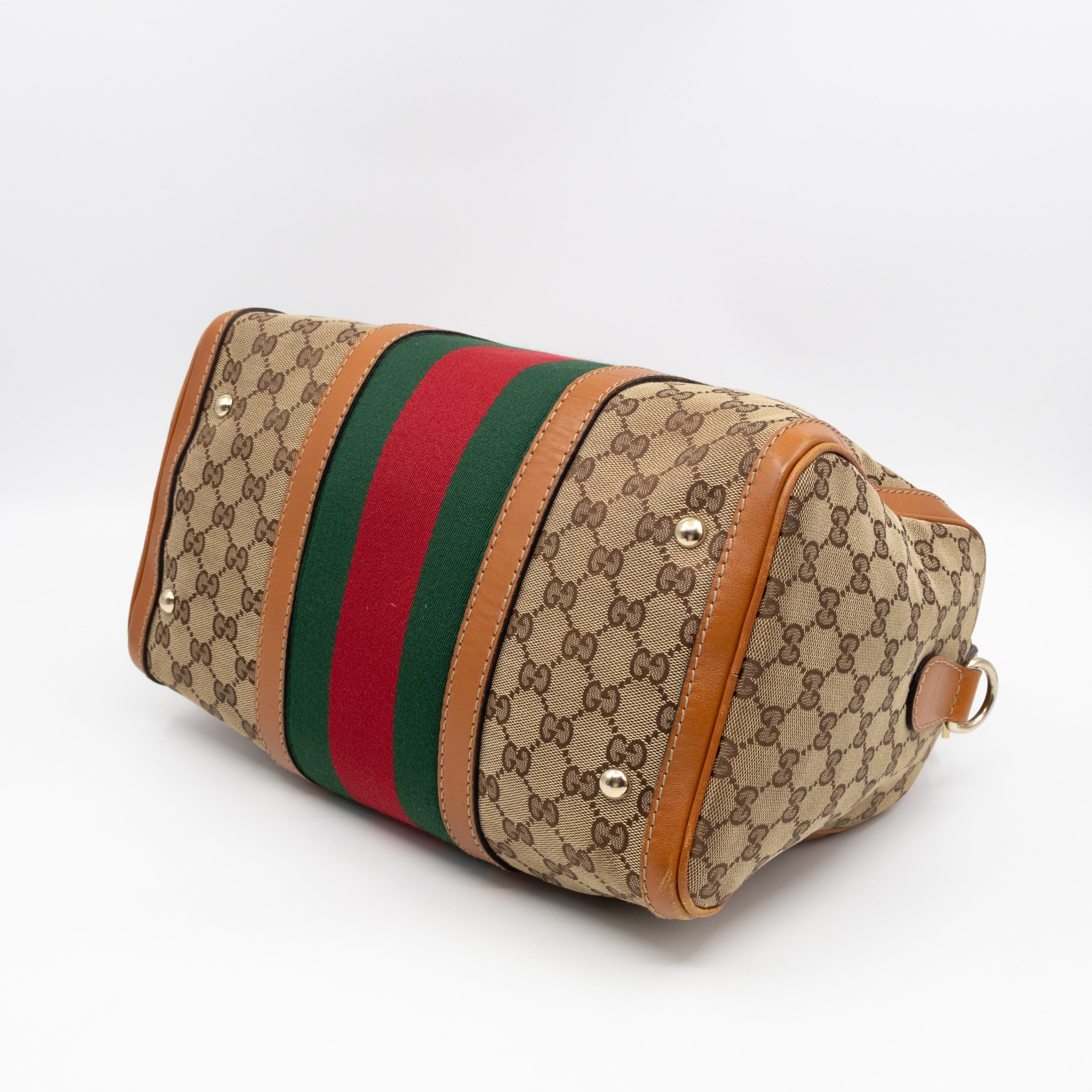 Web Boston Bag GG Supreme Orange