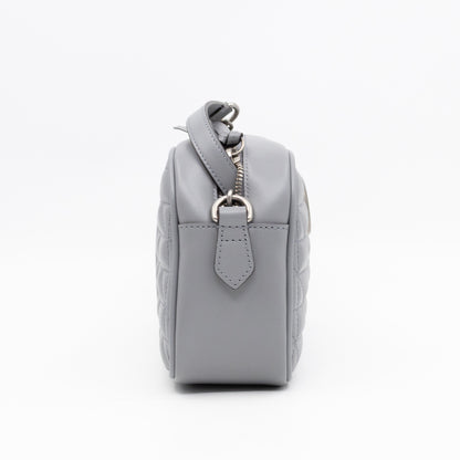 GG Marmont Small Deep Grey Matelasse Aria Leather