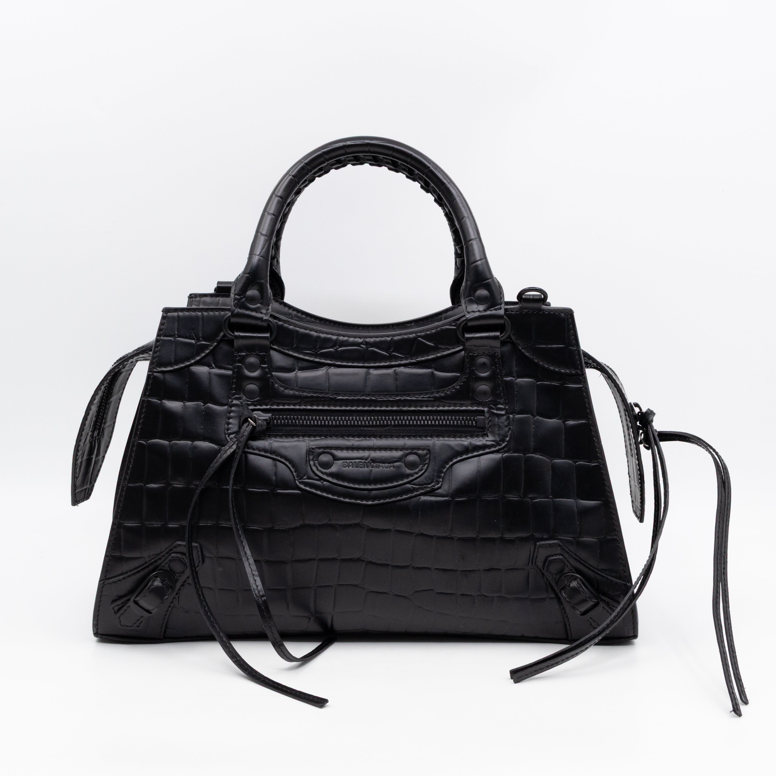 Neo Classic City Small Black Semi Shine Leather