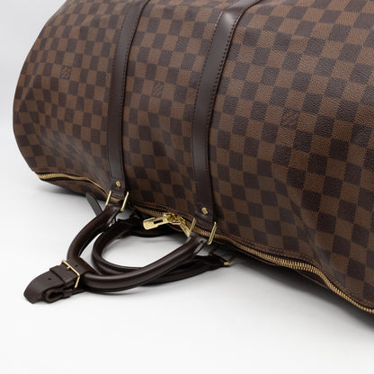 Keepall 55 Bandouliere Damier Ebene