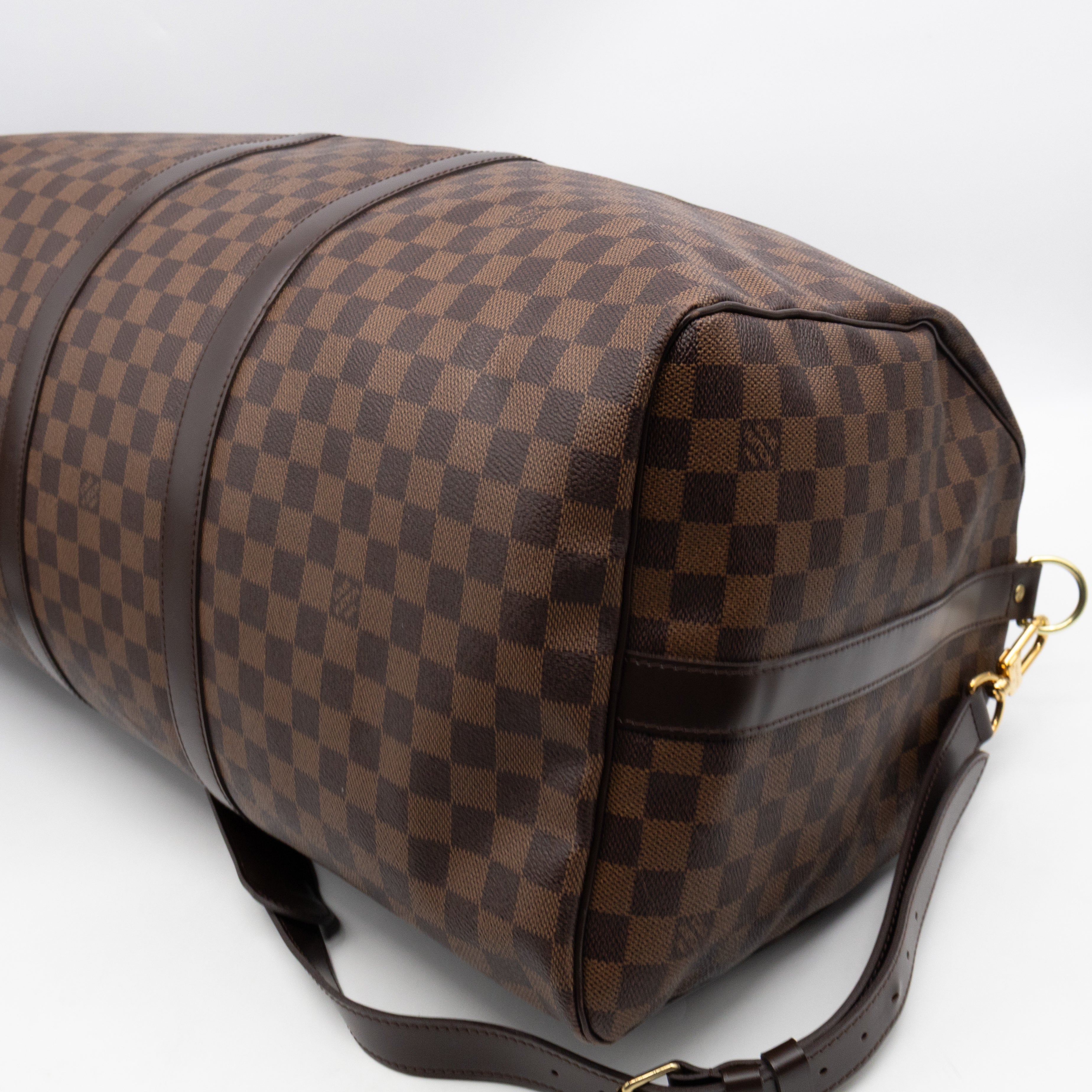 Keepall 55 Bandouliere Damier Ebene