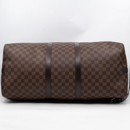 Keepall 55 Bandouliere Damier Ebene