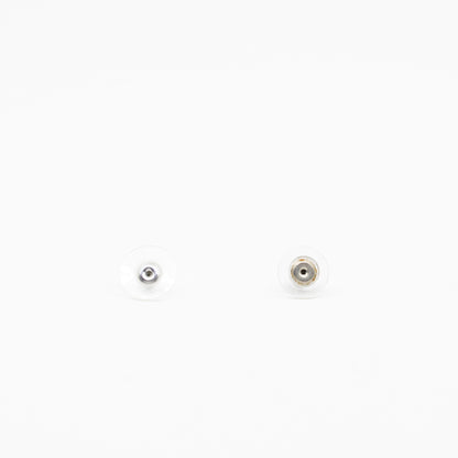 CC Crystal Pearl Drop Silver Earrings