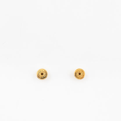 Mini Pop H Earrings Grey & Gold