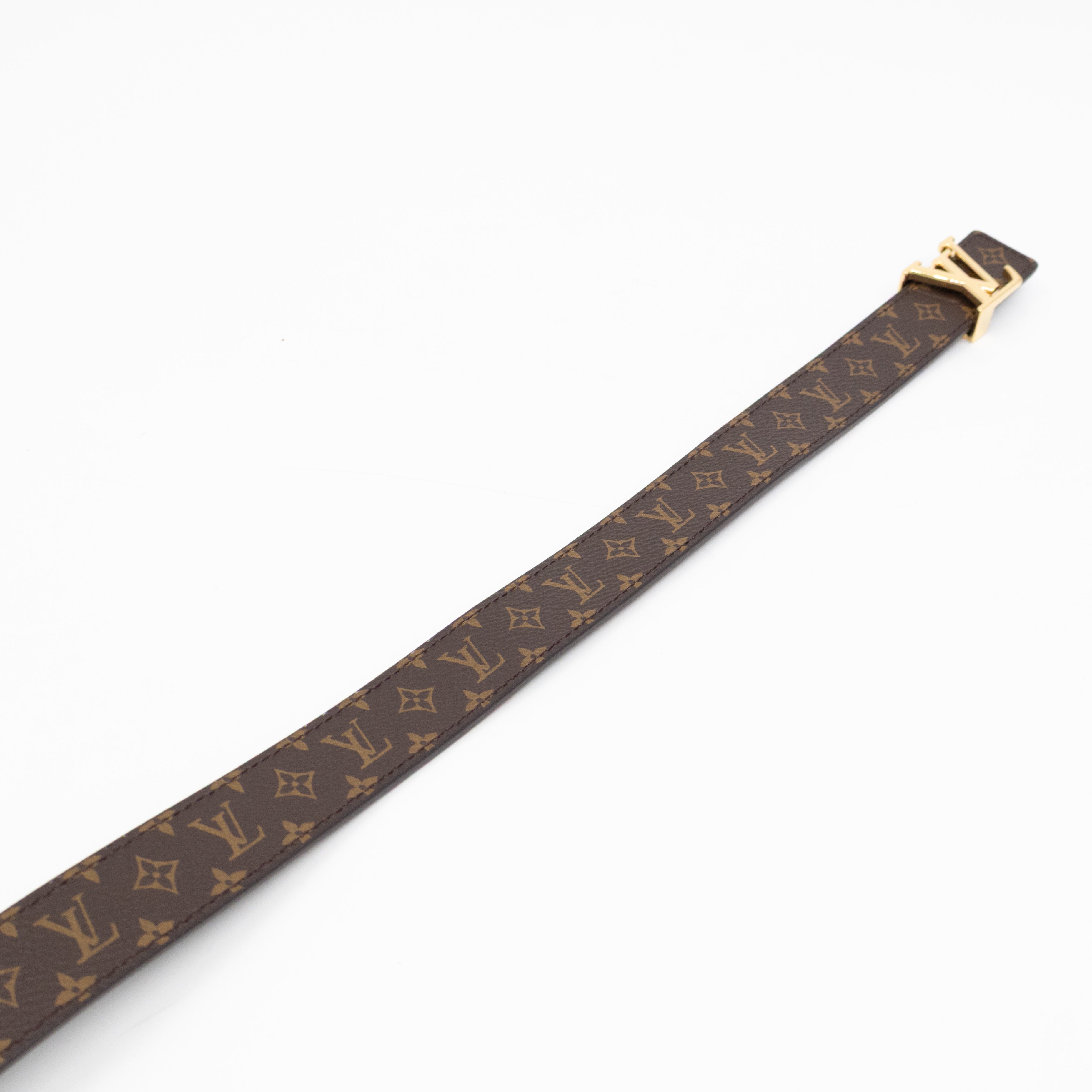 Initials Reversible Belt Monogram Black 75/30