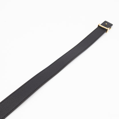 Initials Reversible Belt Monogram Black 75/30