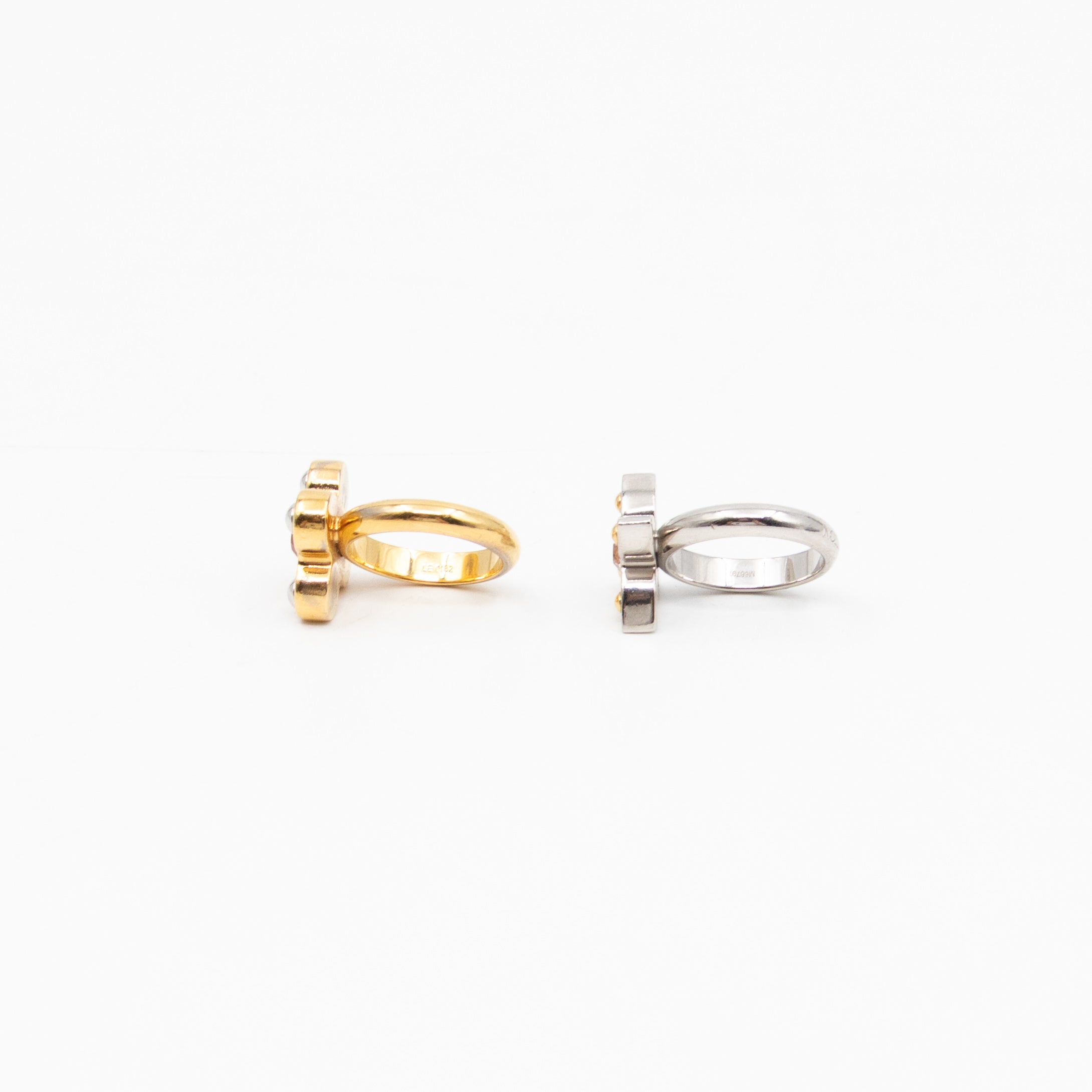 Love Letters Timeless Ring Set M Silver Gold
