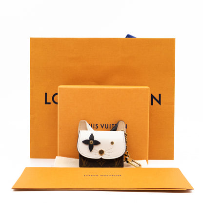 Earpods Case Cat Monogram White Leather