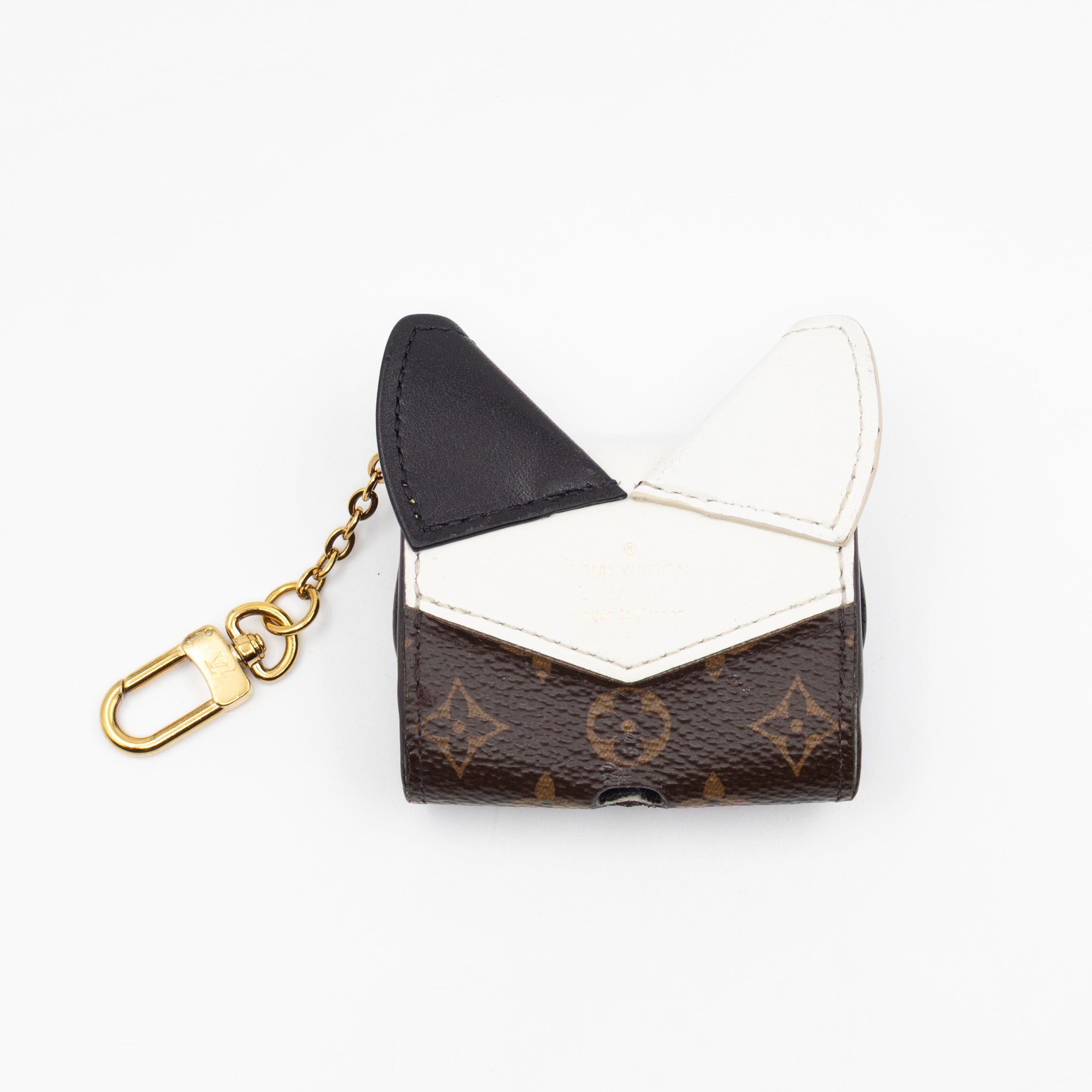 Earpods Case Cat Monogram White Leather