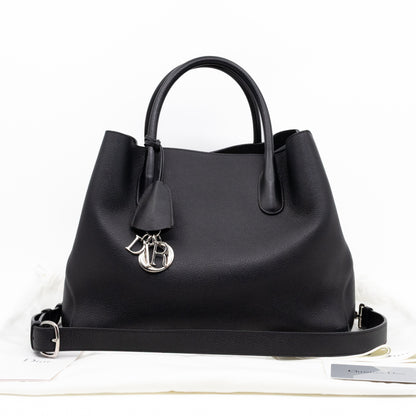 Open Bar Bag Black Leather