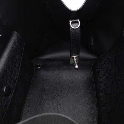 Open Bar Bag Black Leather
