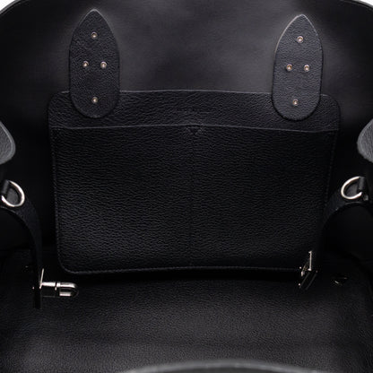 Open Bar Bag Black Leather
