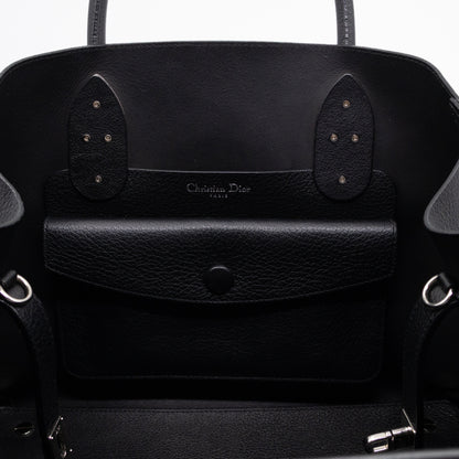 Open Bar Bag Black Leather