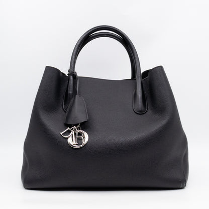 Open Bar Bag Black Leather