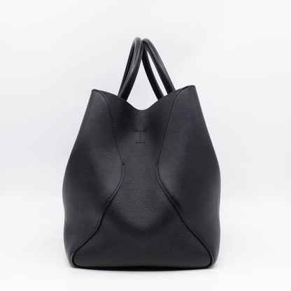 Open Bar Bag Black Leather