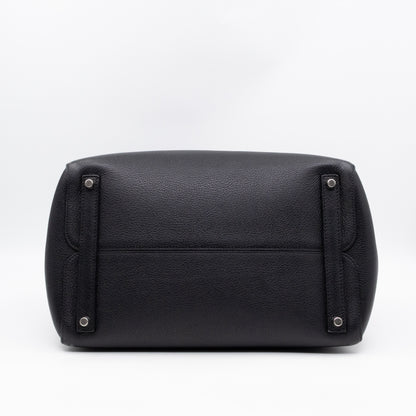 Open Bar Bag Black Leather