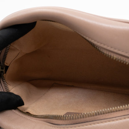 GG Marmont Small Camera Bag Beige Leather